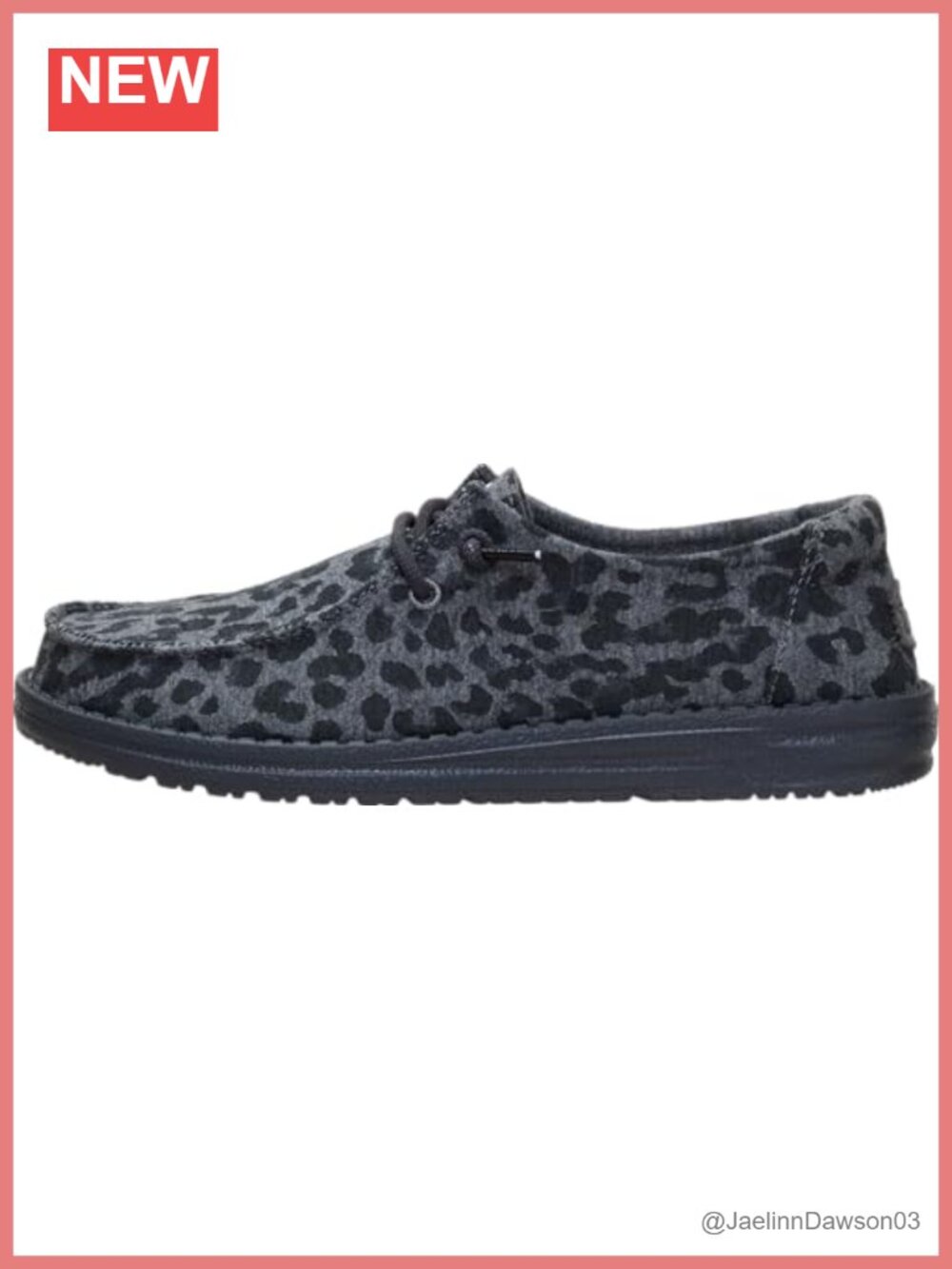 Wendy Stretch Jersey Leopard Slip On Shoes Lightweight Loafers